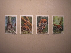 Zaire - Fauna, WWF, okapi 1984