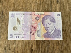 Románia 5 Lei 2005 UNC