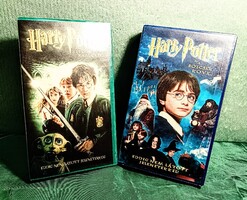 2 db VHS film: 1. Harry Potter és a bölcsek köve, 2.  A titkok kamrája