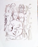 Picasso: Study of People - Sketch