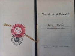 Budapesti Berzsenyi Dániel Reálgimnázium tanulmányi értesítő Klein Mihály 1931