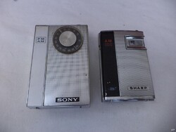 SONY + SHARP retro transistor radios (7764)