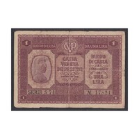 Olaszország,1 lira 1918 F