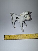 Porcelán boci tehén figura Drasche