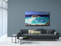 JMModernAbstract CARIBBEAN DAY 120X70 cm Contemporary Painting