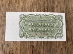 Csehszlovákia 5 Korona 1961 UNC