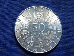 Ausztria 50 Schilling 500 éves a Bummerl ház 1973 0.9000-es ezüst 20 g.