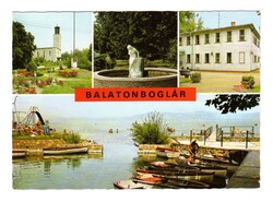 BALATONBOGLÁR - MOZAIK - 1979., retro, postatiszta képeslap, Balaton, Somogy megye