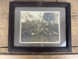 -AX935- I. vh-s világháborús katonai csoportkép keretben ww1 fotó Monarchia tábori kép militária