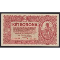 Magyarország,2 korona 1920 - csillagos aUNC+
