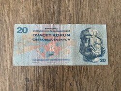 Csehszlovákia 20 Korona 1970 F
