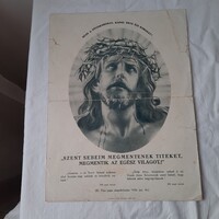 Antik nyomat  /XI. Pius pápa engedélyezte 1924./  300 napi búcsú  Don Bosco nyomda