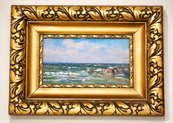 István Mérő - Roaring Rocky Sea Oil Painting