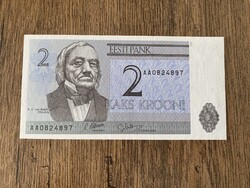 Észtország 2 Korona 1992 UNC