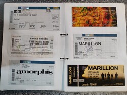 Koncertjegyek gyűjteménye :(168 db) The Wall Berlin, AC/DC, KISS, MARILLION, Marlin Manson stb