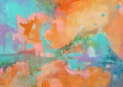 Absztrakt festmény 70x50