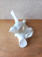 Zsolnay porcelán madár faágon- ritkaság - Sinkó András tervezése.