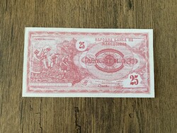 Észak-Macedónia 25 Dénár 1992 AUNC
