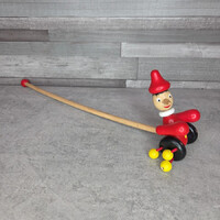 Wooden Push-Along Gnome