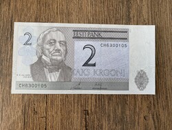 Észtország 2 Korona 2007 UNC
