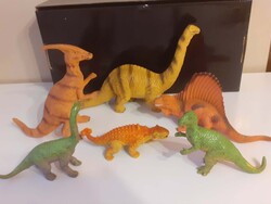 Ritka Vintage U.K.R.D. sorszámozott dinoszaurusz szett (1991-1992) - 6 db