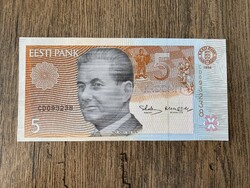 Észtország 5 Korona 1994 UNC