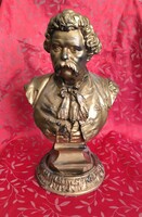 Izsó Miklós(1831-1875): Arany János mellszobor. XIX-ik század.