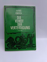 Hans Kmoch: Die Kunst der Verteidigung (1978) - Német nyelvű sakk könyv ritkaság