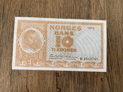 Norvégia 10 Korona 1973 UNC