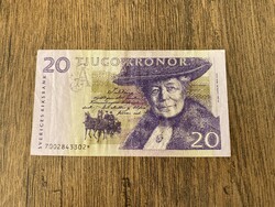 Svédország 20 Korona 1997 VF Csillagos Ritka