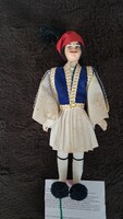 Evzon katona, díszes egyenruhában, gyűjtői darab