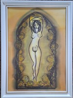 Izolda Macskássy: Woman Principle silk painting