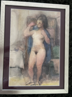 Eszter Mattioni (1902-1993) Standing nude