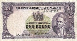 1 font pound 1956-57 G. Wilson Új Zéland Ritka