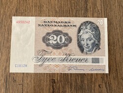 Dánia 20 Korona 1972 UNC