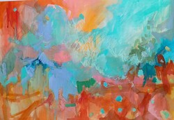 Absztrakt festmény 70x50
