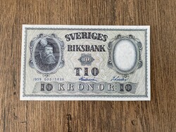 Svédország 10 Korona 1959 UNC
