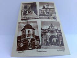 Komáromi részletek 4 képes mozaik régi Weinstock tónusos barna képeslap (3998. sz.)