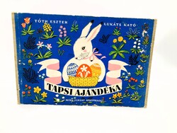 Tóth Eszter: Tapsi ajándéka - ritka retro leporelló mesekönyv Kaesz Lukáts Kató rajzaival, 1957