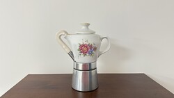 Szarvasi Seherezade Coffee Maker with Hollóházi Porcelain, 1997 – Never Used, Original Packaging