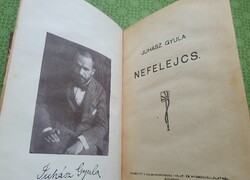 Juhász Gyula 1921-es verseskötete: Nefelejcs a költő fotójával, papírrégiség