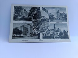 Kassa 5 képes régi mozaik képeslap - Jakab-palota, Postapalota, Márton Jenő, postatiszta