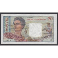 Francia Indokína,20 francs 1963 - Tahiti aUNC+