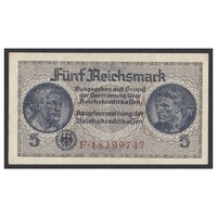 Németország,5 reichsmark 1940 F+