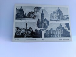 Kassa 5 képes régi mozaik képeslap - Dóm, Színház, Márton Jenő, postatiszta