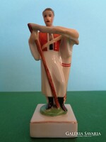 Old-Herendi Scythe Figurine