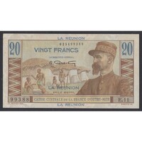 Franciaország,20 francs 1947 - Reunion aUNC+