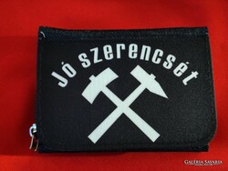 "JÓ SZERENCSÉT!" BÁNYÁSZ FARMER PÉNZTÁRCA