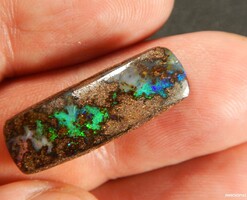 Beautiful, original Australian Boulder Opal, natural, hand-polished, from specialist with guarantee