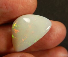 Excellent Australian White / Milk Opal for Medals, Natural, Hand-Cut, from Specialist with Guarantee